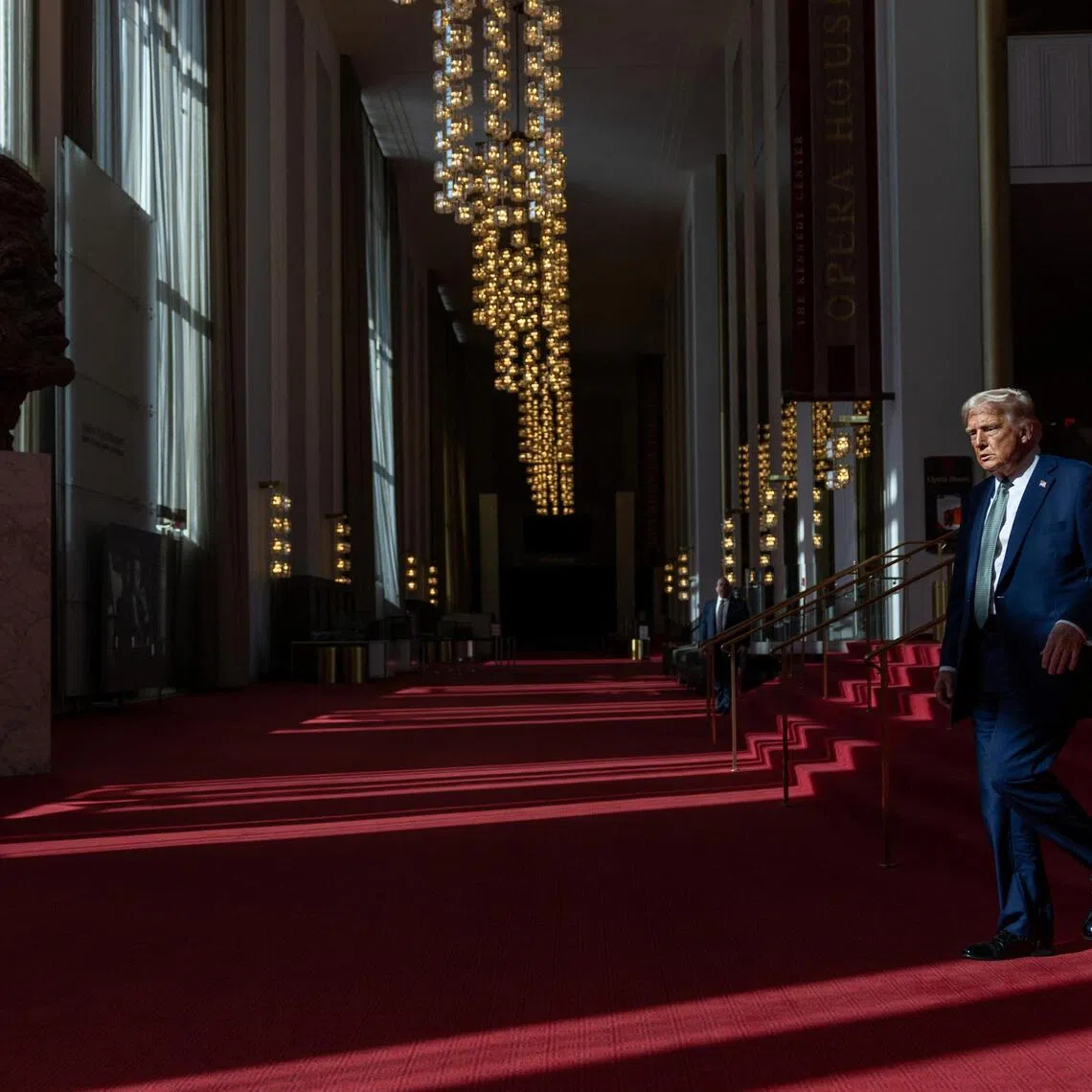 US President Donald Trump at the Kennedy Center on March 17.
