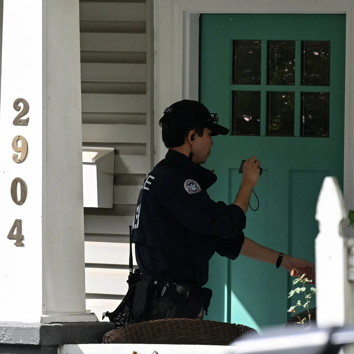 The search was conducted by agents from Homeland Security Investigations, the investigative arm of US immigration enforcement, on Oct 12.
