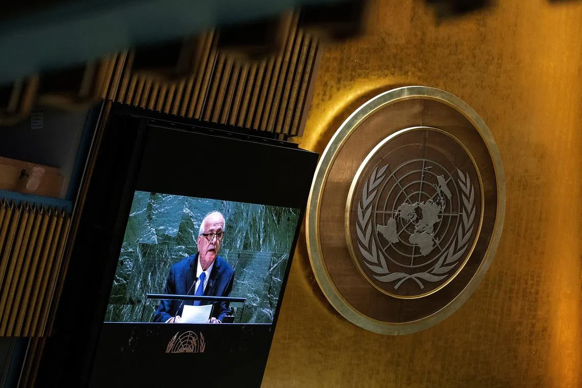 The resolution in favour of the Palestinians’ drive for full UN membership won broad majority support in the 193-member assembly. 