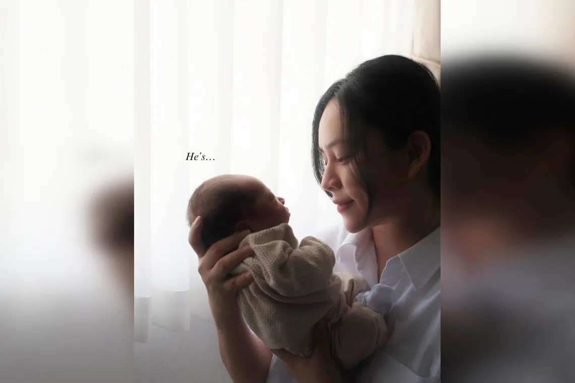 Actress Kayly Loh’s baby boy arrived about two weeks ahead of schedule.