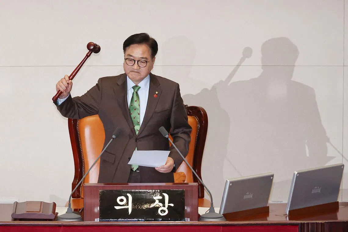National Assembly Speaker Woo Won-shik’s name is now being floated as one of the possible presidential candidates, should a snap presidential election be called.