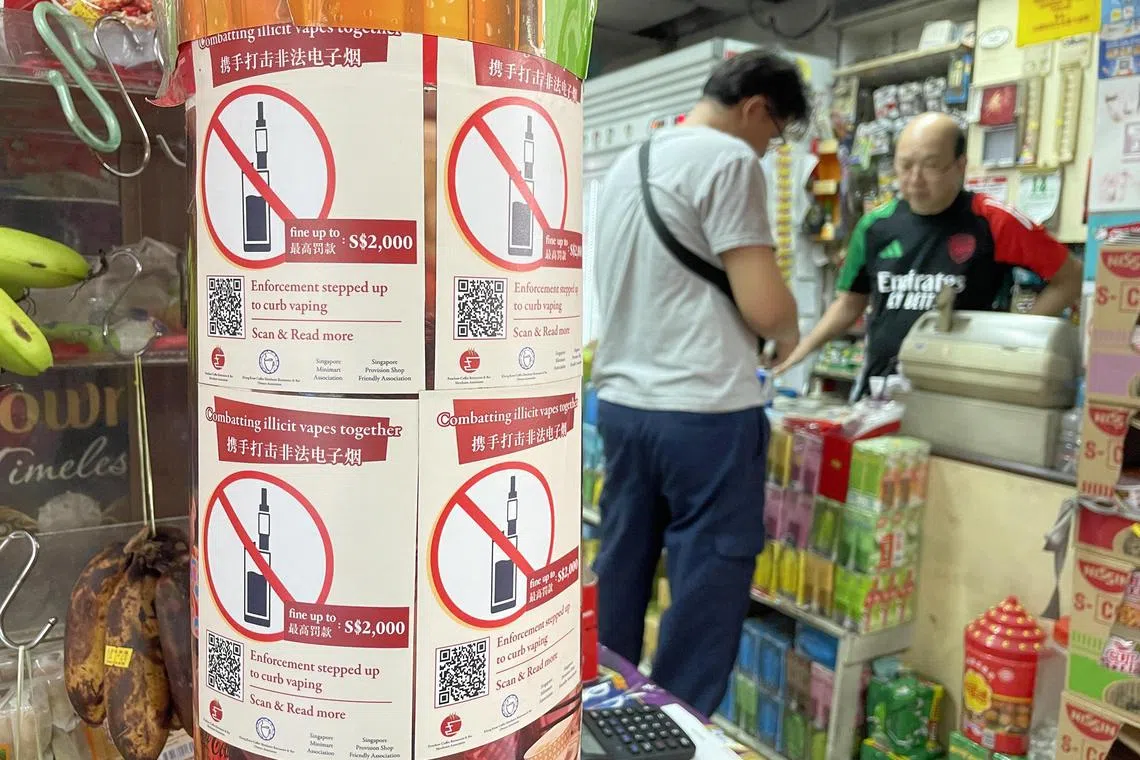 Four trade associations whose members run coffee shops, eateries and provision shops in Singapore, launched an anti-vaping campaign in March.