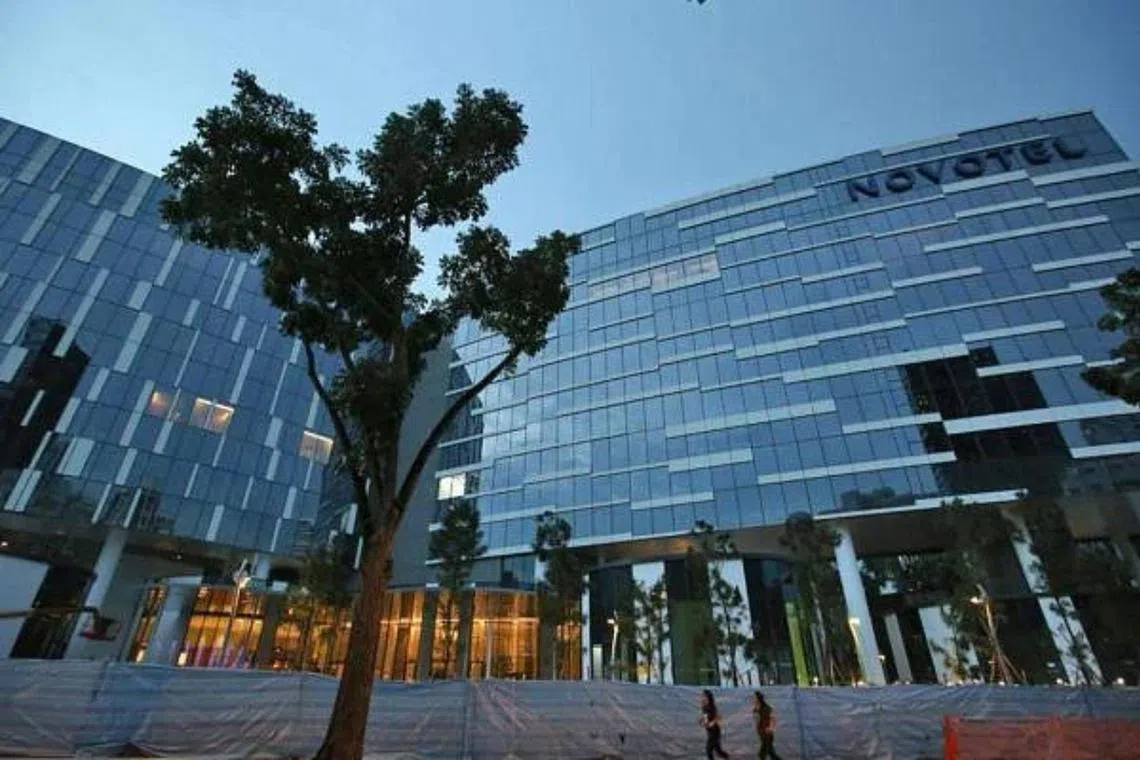 Oxley Holdings' hotel development Novotel Singapore along Stevens Road. 