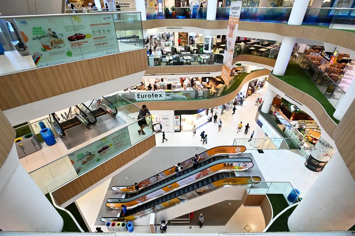Suburban mall White Sands, located next to Pasir Ris MRT station and bus interchange, caters mainly to residents in the east.