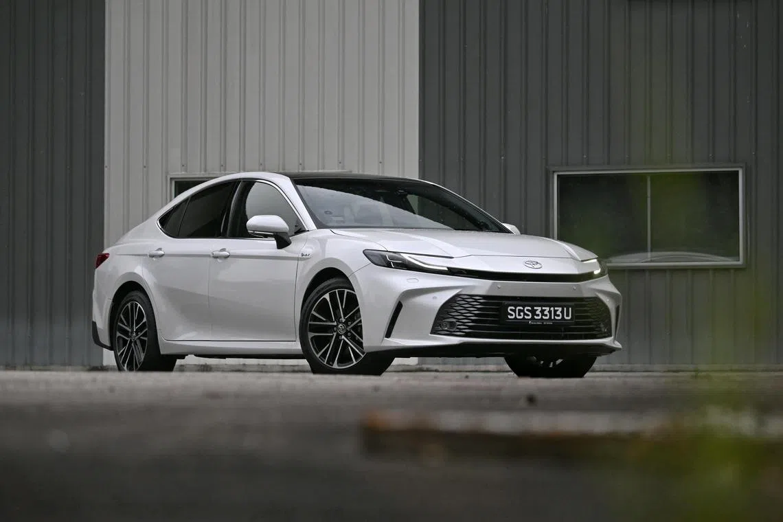 Interior and exterior of the new Toyota Camry on Aug 20, 2024.