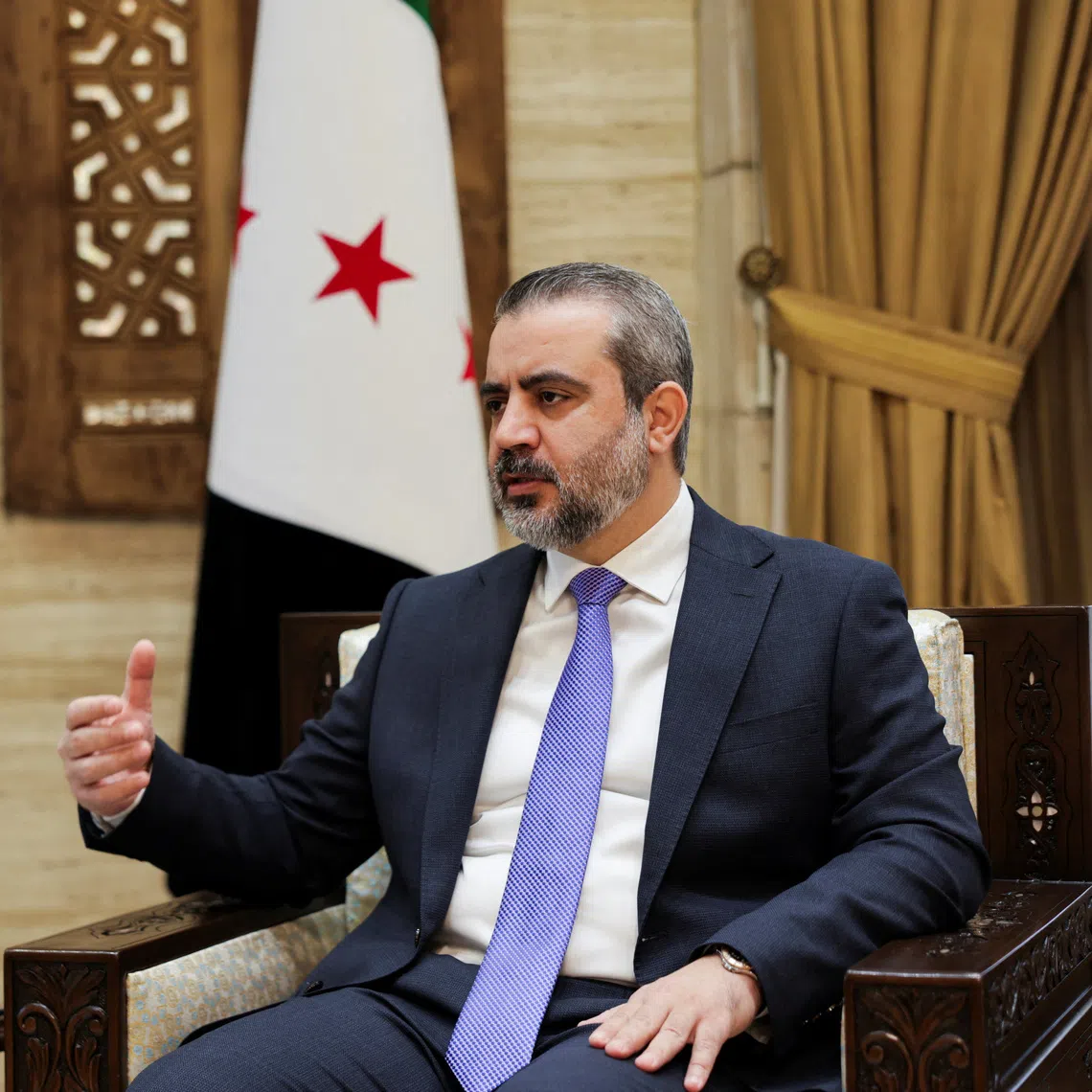 Foreign Minister Asaad al-Shaibani stressed that Damascus’ priority is to halt Israeli attacks, saying confidence-building steps were needed in this direction.