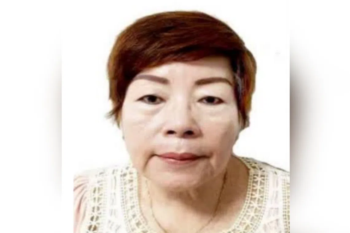 Madam Nah Ah Lian was last seen near Block 206C Compassvale Lane at about 10.35am on Nov 26.