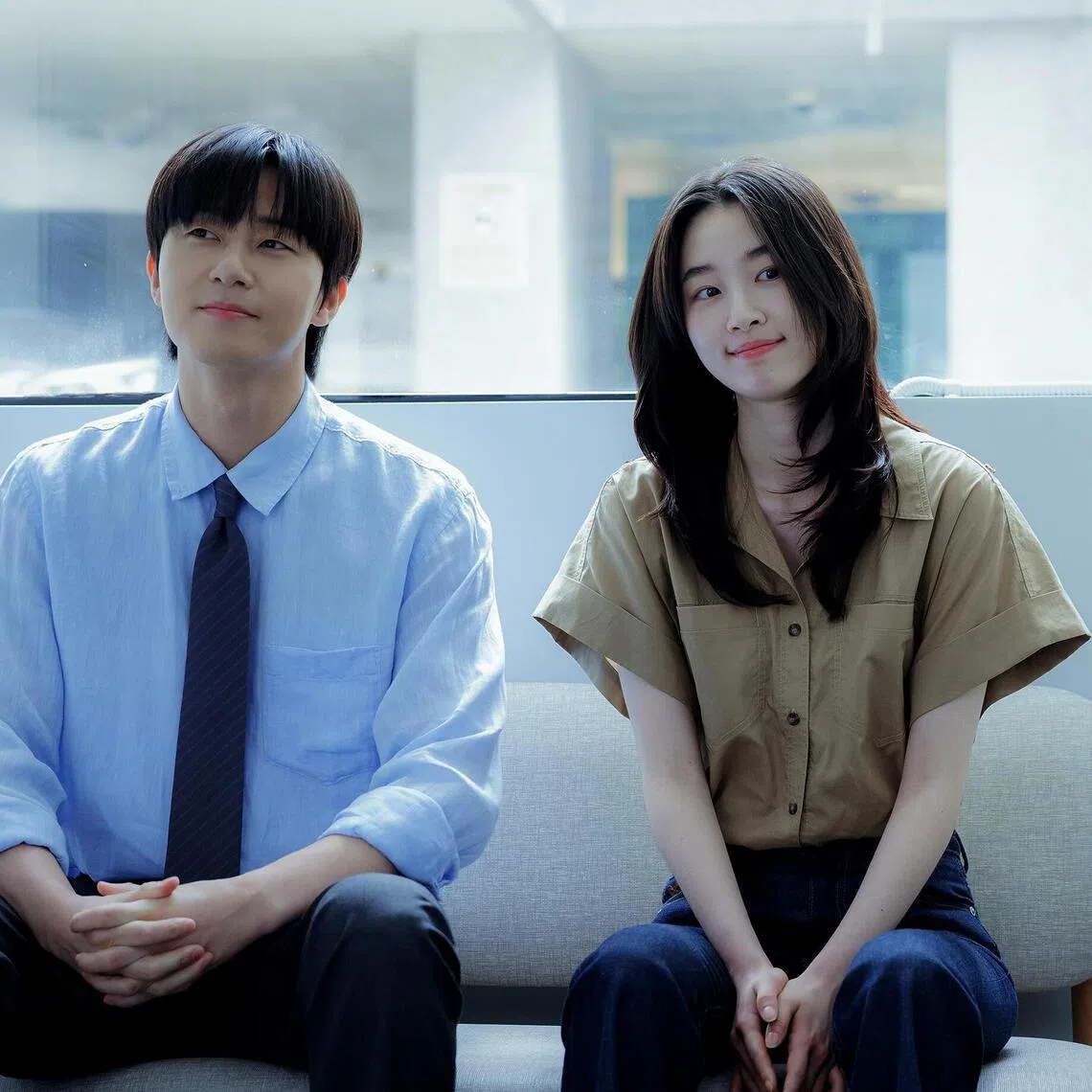 Park Seo-joon (left) Won Ji-an in Surely Tomorrow.