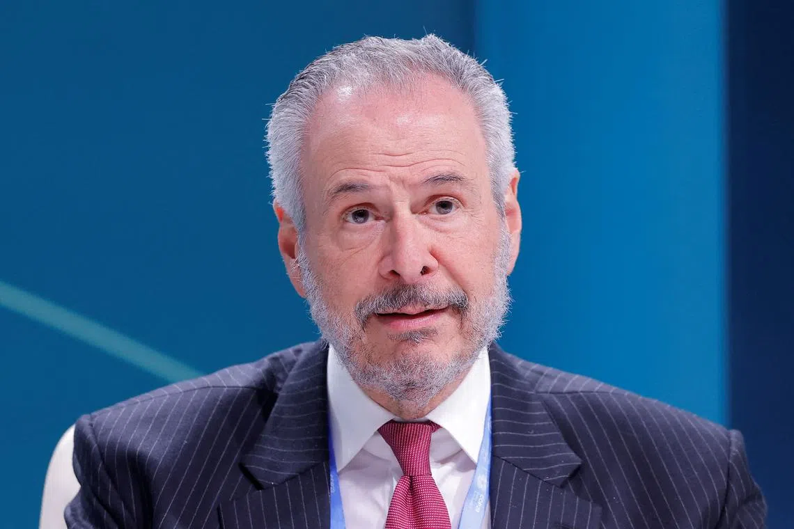 FILE PHOTO: Brazilian climate negotiator Andre Correa do Lago speaks during a press conference at the COP29 United Nations climate change conference, in Baku, Azerbaijan November 22, 2024. REUTERS/Maxim Shemetov/File Photo