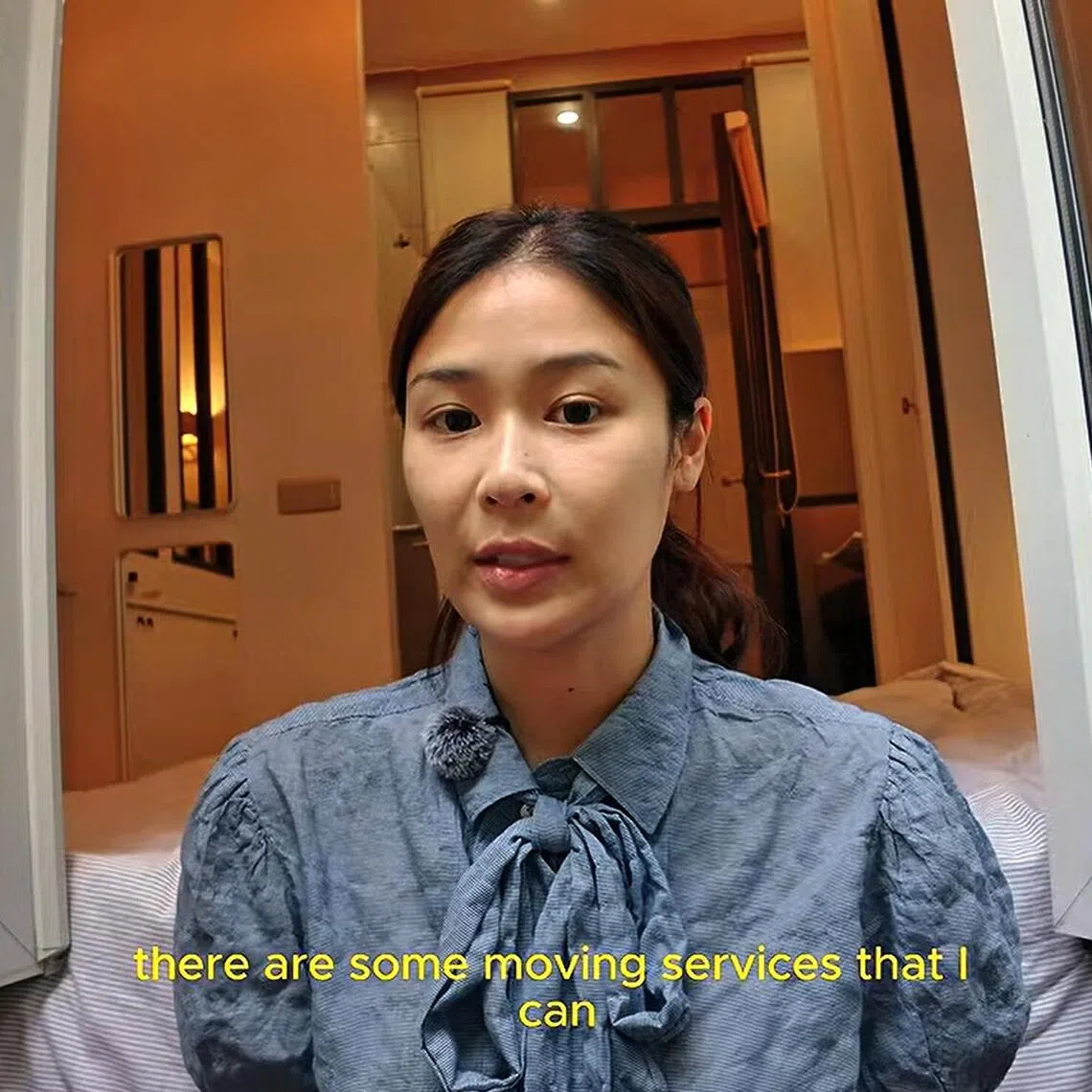 Chen Yixin talked about her moving to a new apartment in Paris on YouTube on Sept 27.