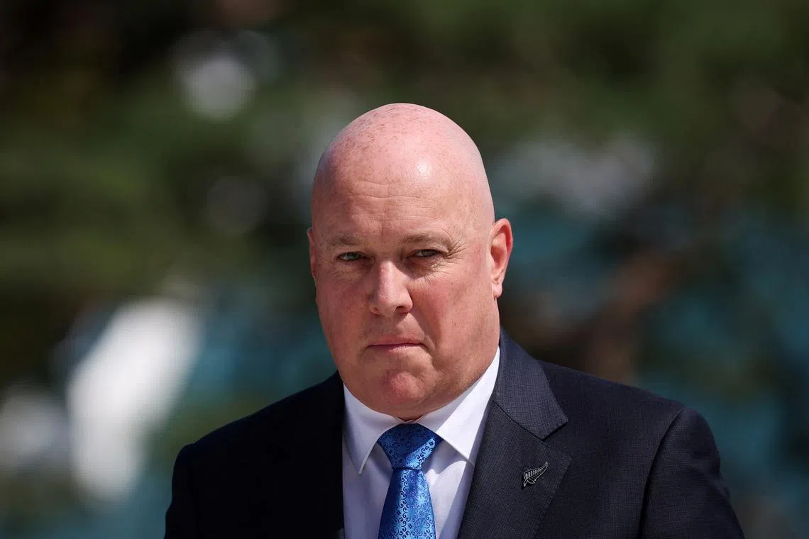 FILE PHOTO: New Zealand's Prime Minister Christopher Luxon arrives at the National Cemetery in Seoul, South Korea, September 4, 2024. REUTERS/Kim Hong-Ji/File Photo