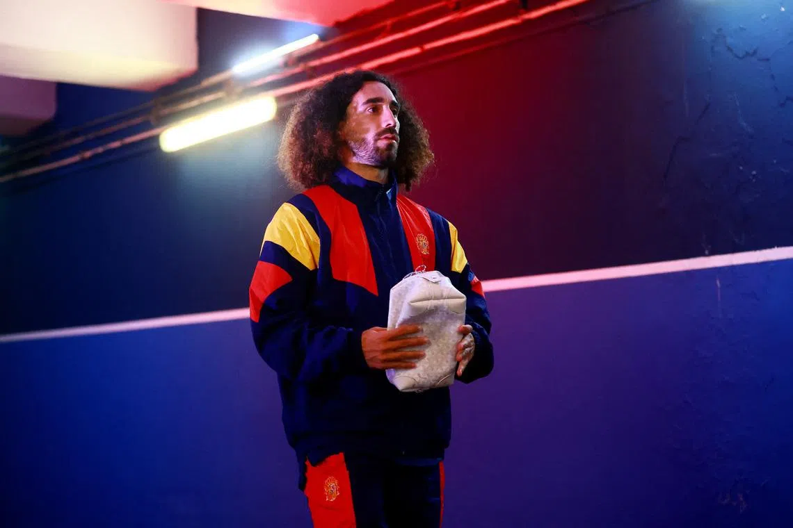 Soccer Football - International Friendly - Peru v Spain - Estadio Cuauhtemoc, Puebla, Mexico - June 8, 2026 Spain's Marc Cucurella arrives to the stadium before the match REUTERS/Eloisa Sanchez