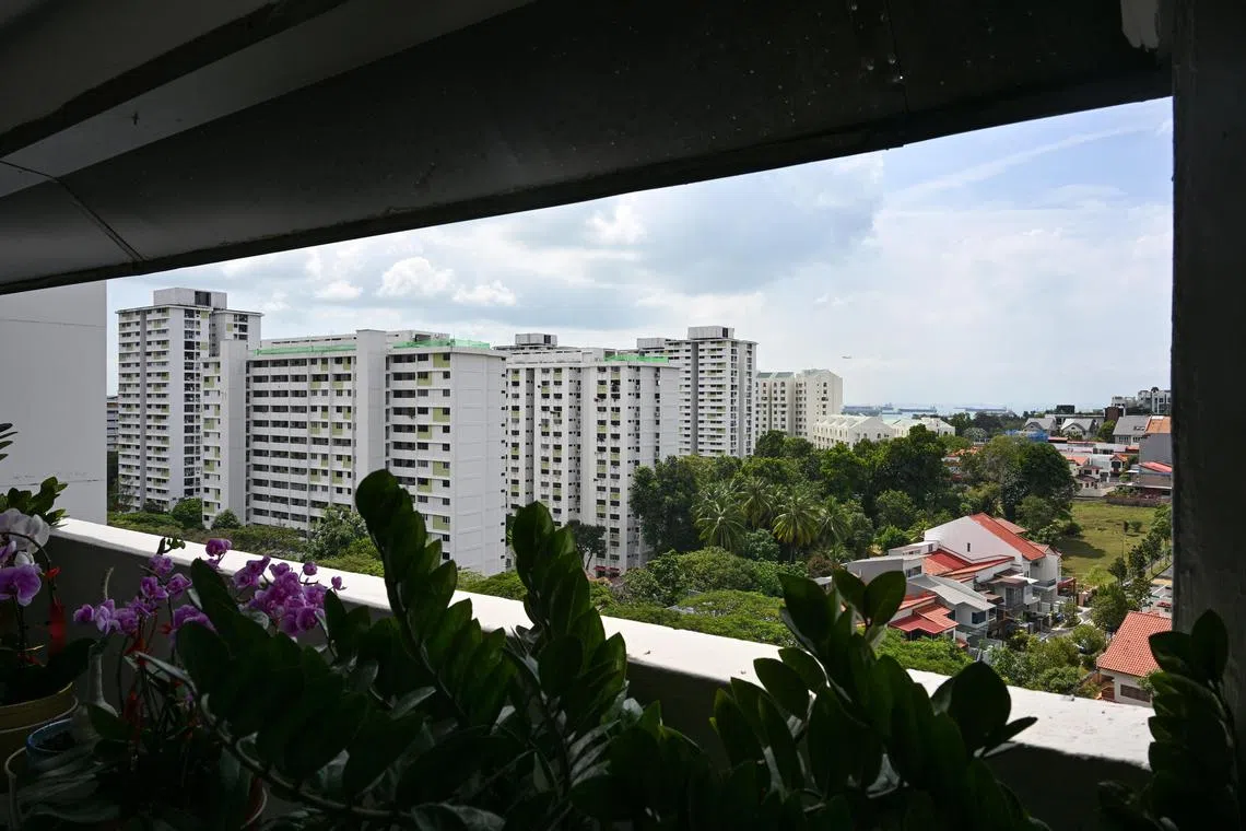 ST20250217-202572900880-Lim Yaohui-pixgeneric/
HDB flats, private housing and landed properties as viewed from Block 44 Bedok South Road on Feb 17, 2025.
Can be used for stories on budget, money, invest, inflation, URA, property, land, housing, population, economy, and development.
(ST PHOTO: LIM YAOHUI)