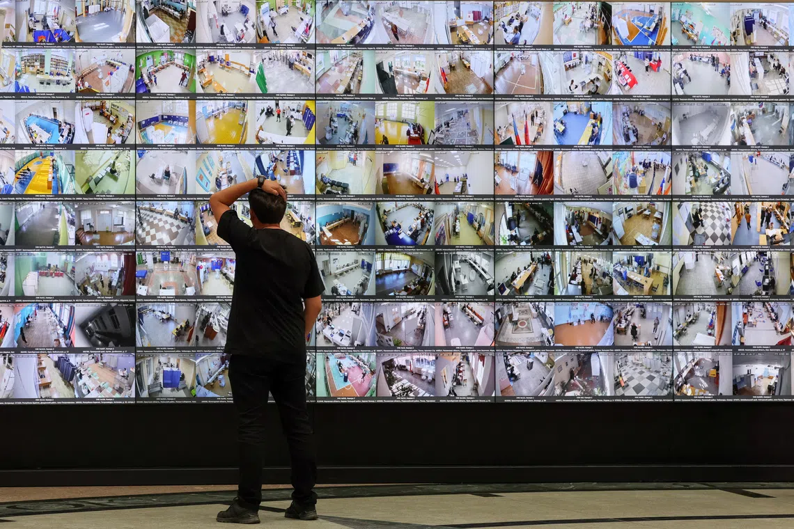 Russia reports online attacks on electoral system on second day of parliamentary vote