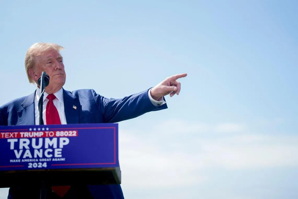 Donald Trump pledged to conduct mass deportations of Haitian immigrants from the Ohio city of Springfield.