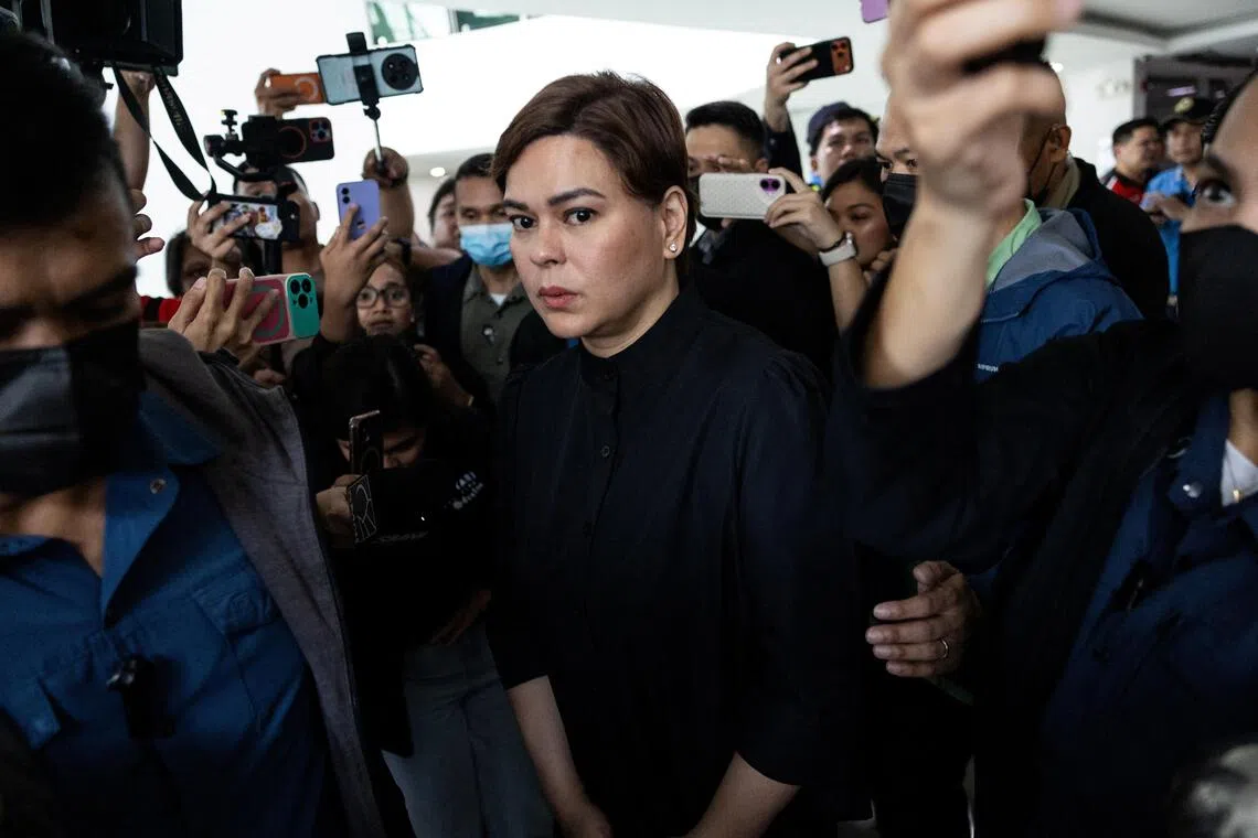 Philippine V-P Sara Duterte posts bail over ‘grave threats’ against Marcos