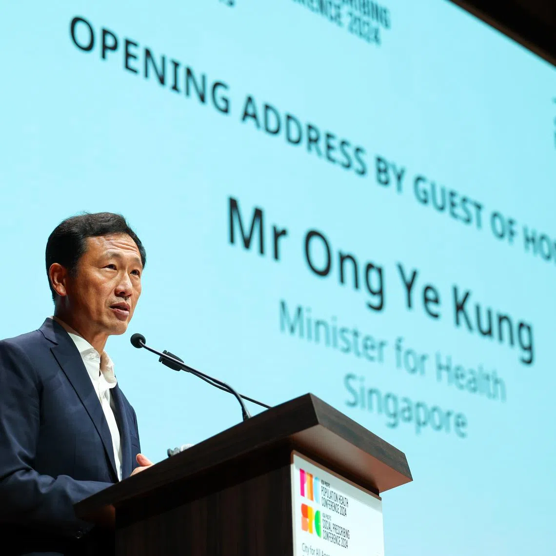 Health Minister Ong Ye Kung at the inaugural Asia Pacific Population Health Conference and second Asia Pacific Social Prescribing Conference on Nov 28. 