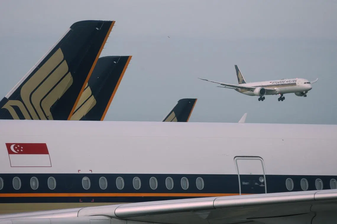 Customers can visit the SIA website for more information on the status of their flights.