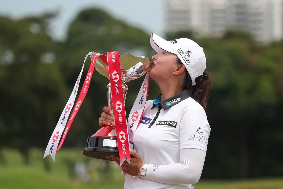 Ko Jin-young is looking forward to defending her HSBC Women's World Championship title in 2023.