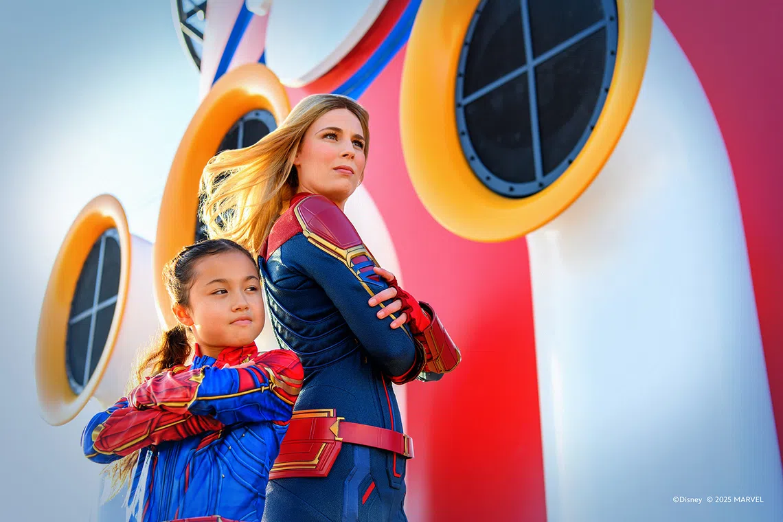 Part of the transformation experience offered at the Marvel Style Studio lets Guests dress up as their favourite Super Hero.