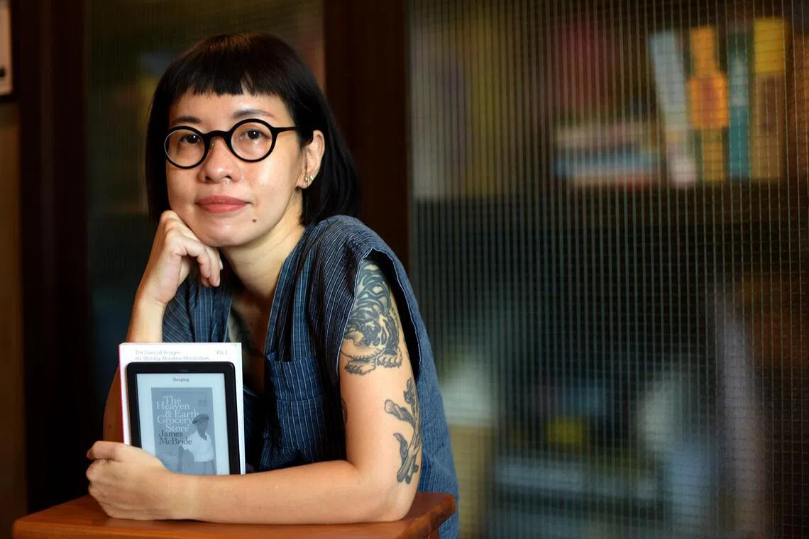 Chelsea Chua is reading The Heaven & Earth Grocery Store by James McBride.