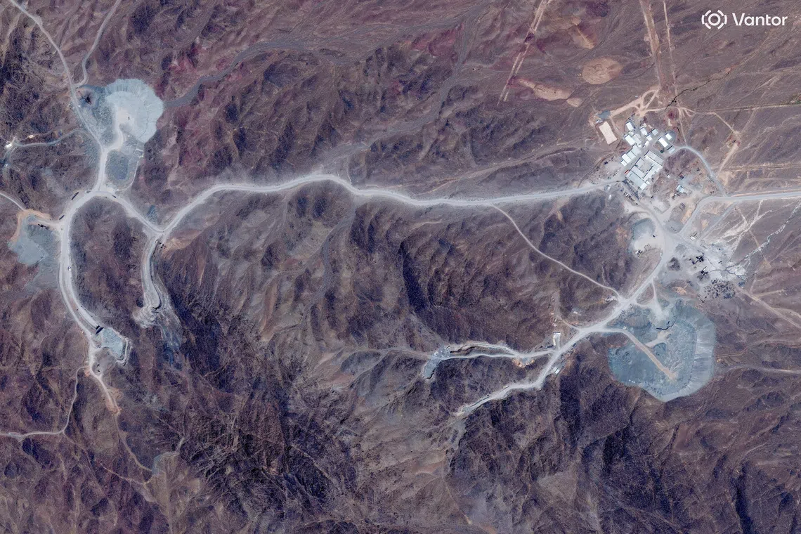 Pickaxe Mountain, located near Iran’s heavily damaged Natanz uranium enrichment facility, is a fortified site with two deeply buried tunnel complexes.
