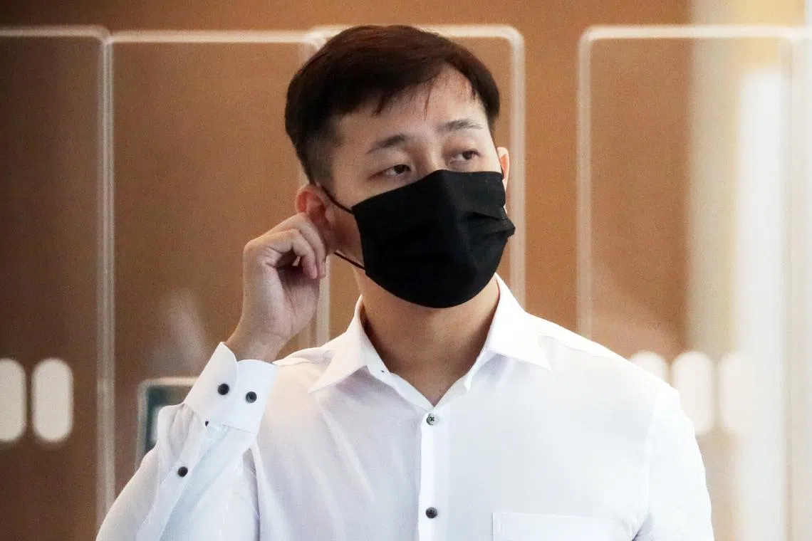 Alvin Lee May Sim at the State Courts on Oct 27. Lee admitted on Nov 14 that he had obtained bribes in the form of loans totalling $83,000.