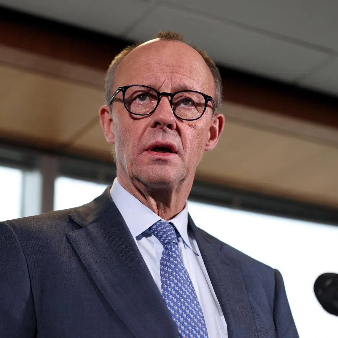 German Chancellor Friedrich Merz speaks during a press conference following his White House meeting with U.S. President Donald Trump, in Washington, D.C., U.S., March 3, 2026. REUTERS/Kylie Cooper