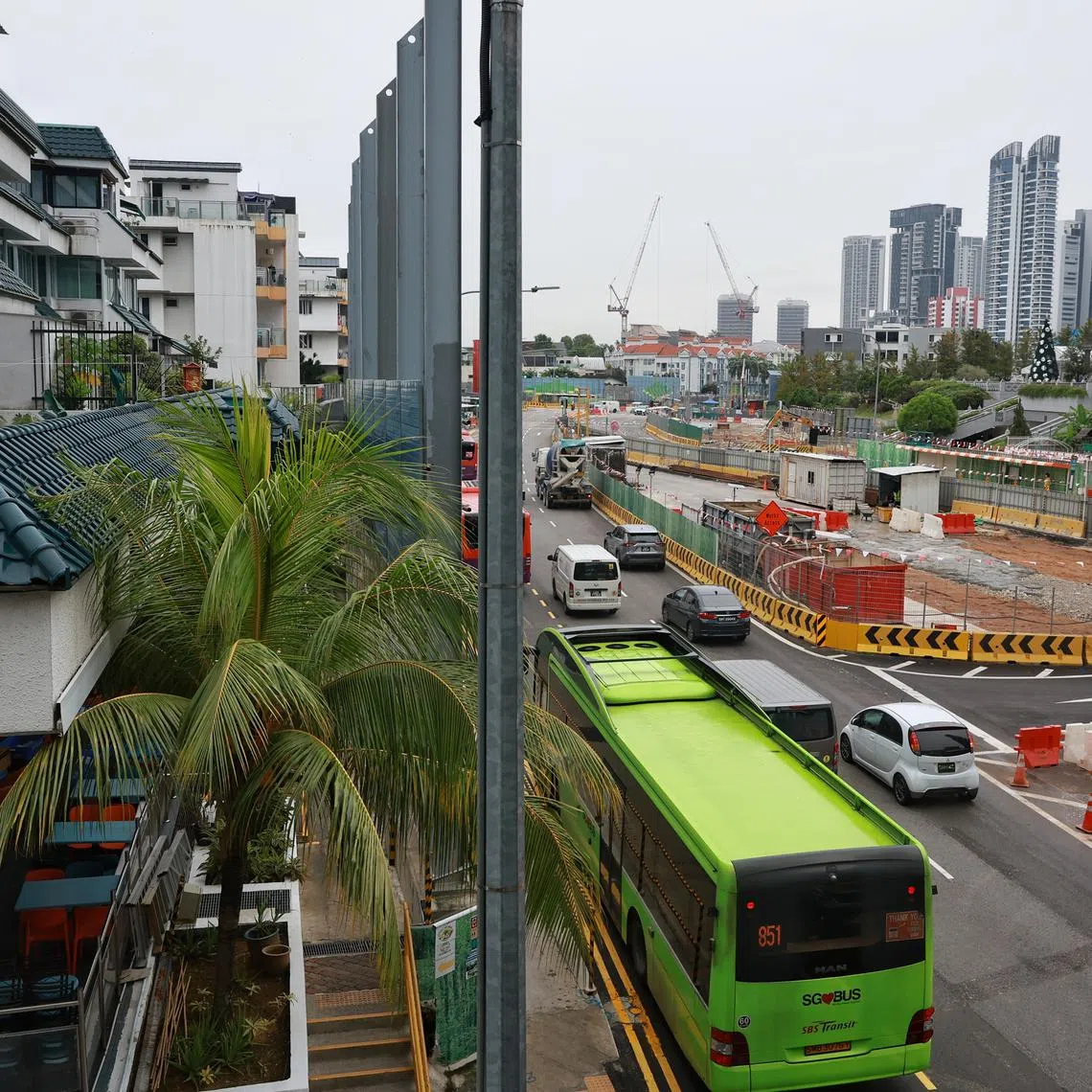 The construction taking place along Thomson Road, and beyond, to build the North-South Corridor is earth-shaking, says the writer.