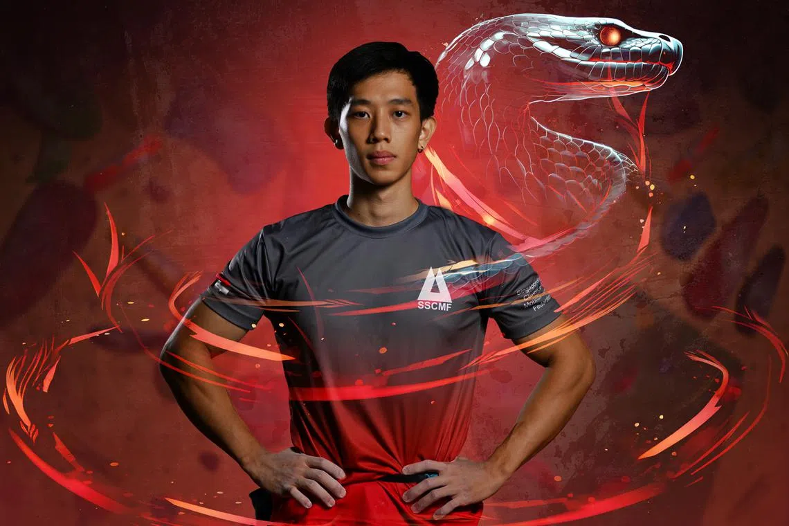 Singapore speed climber Tan Bing Qian.