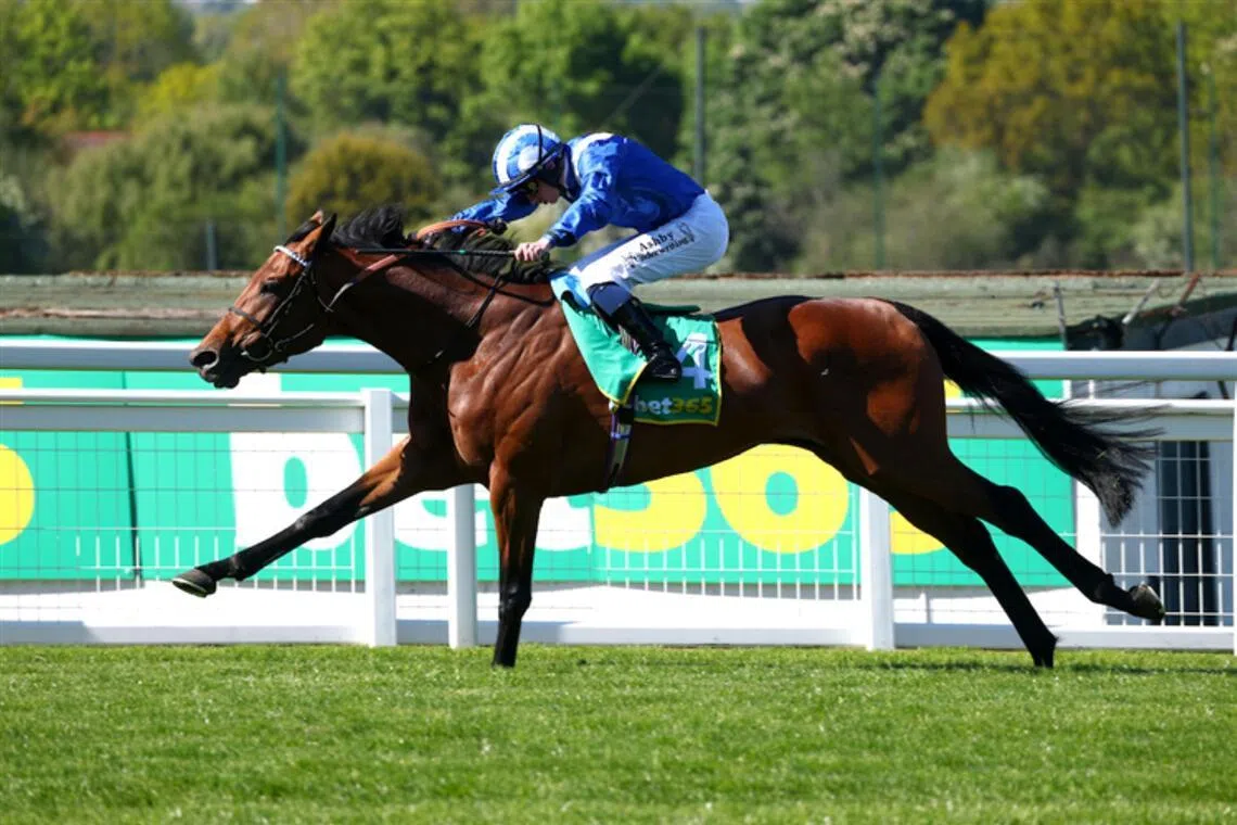 Raaheeb (Rossa Ryan) posting an easy win in the Classic Trial (2,000m) at Sandown in England on April 24.

PHOTO: RACING AND SPORTS