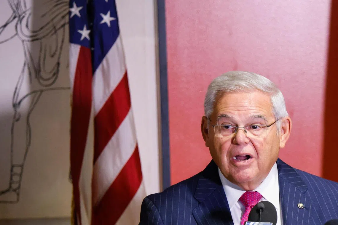 Menendez's decision to remain in the Senate may complicate his party’s efforts to maintain its narrow 51-49 majority in that chamber.