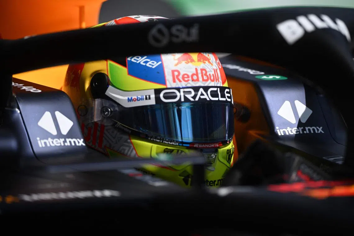 Sergio Perez had three quick laps deleted for failing to stay within the lines and will start 15th in the Austrian grand prix.