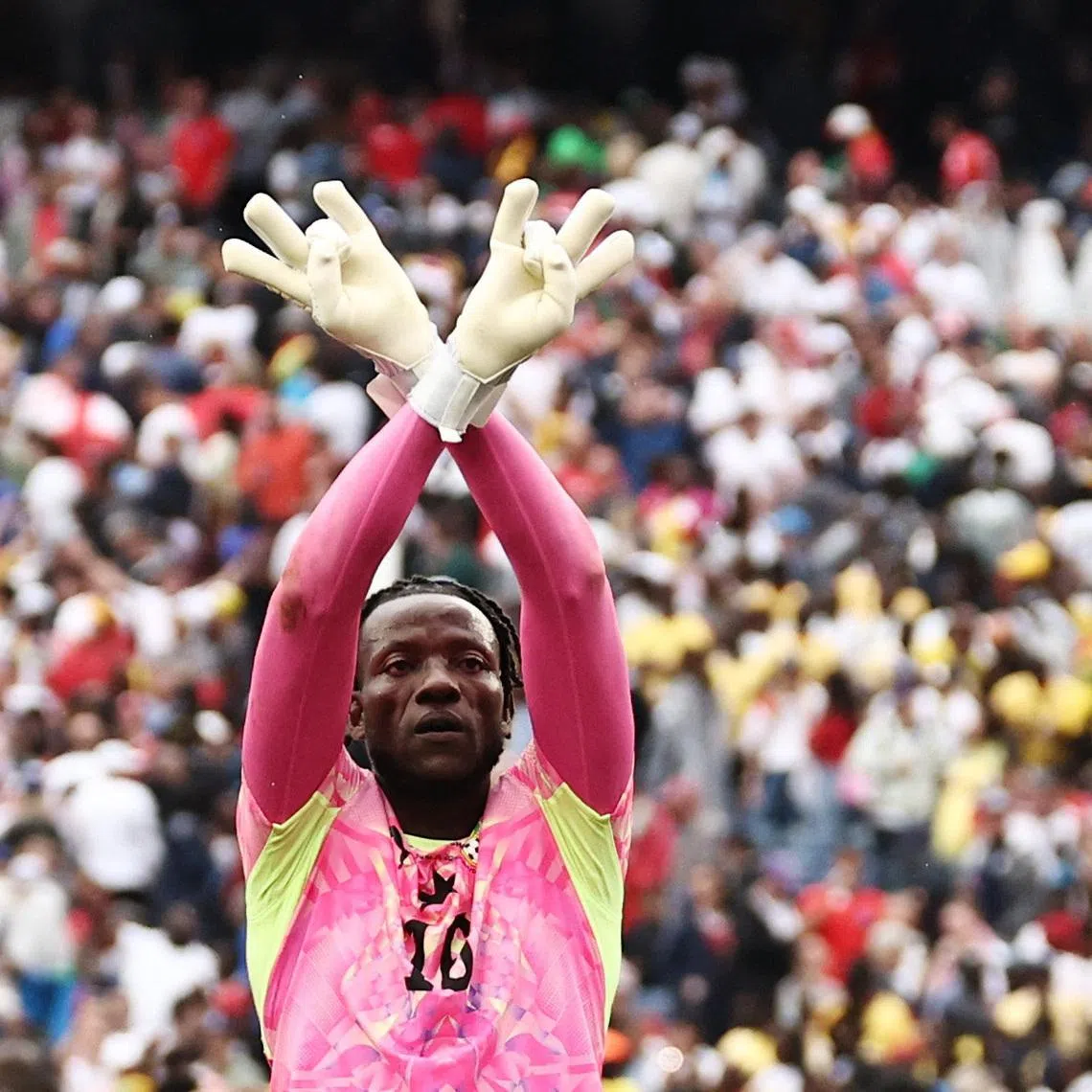 Soccer Football - FIFA World Cup 2026 - Group L - England v Ghana - Boston Stadium, Foxborough, Massachusetts, U.S. - June 23, 2026 Ghana's Benjamin Asare celebrates after the match IMAGN IMAGES via Reuters/Winslow Townson