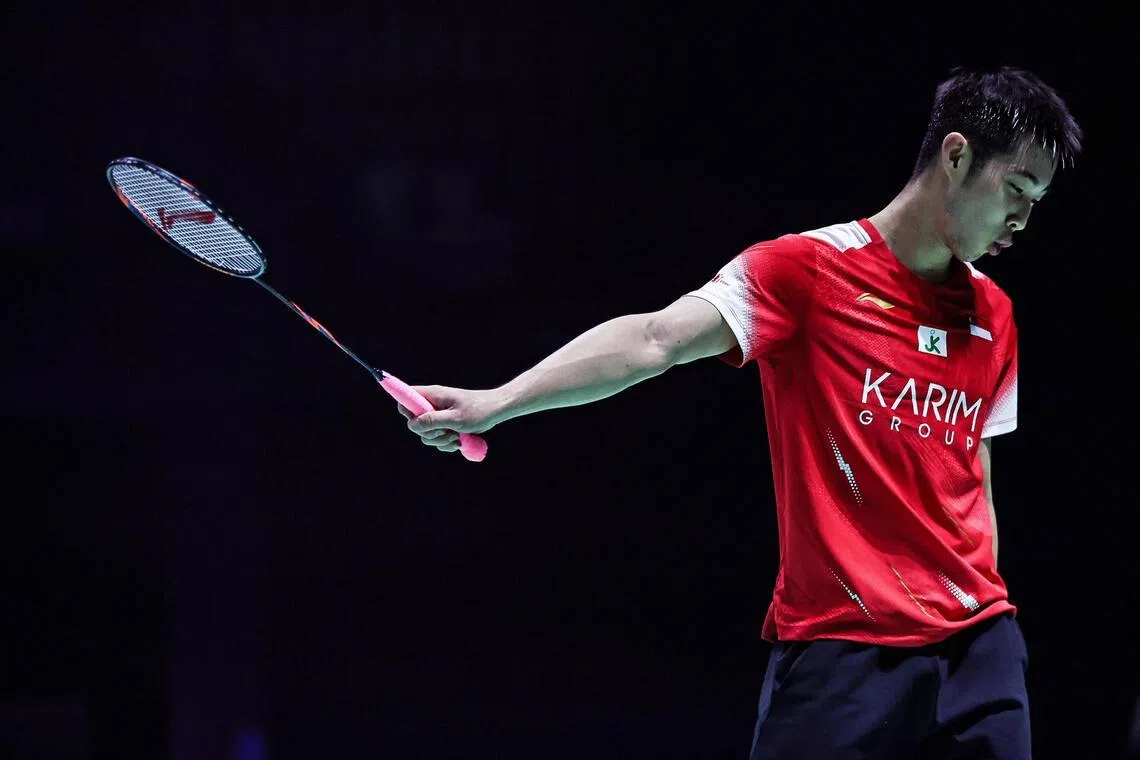 Loh Kean Yew said a back injury sustained in the previous round had impeded his movements.