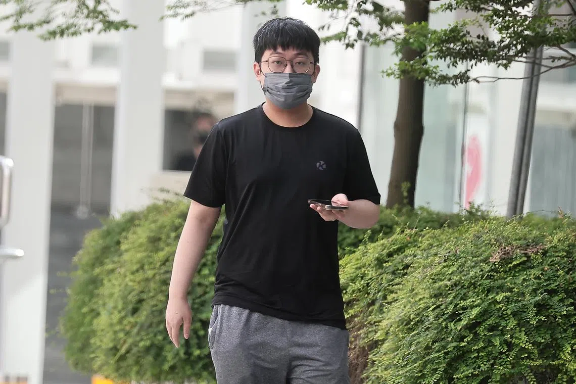 Gan Qi Xuan arriving at the State Courts on Aug 19, 2024.