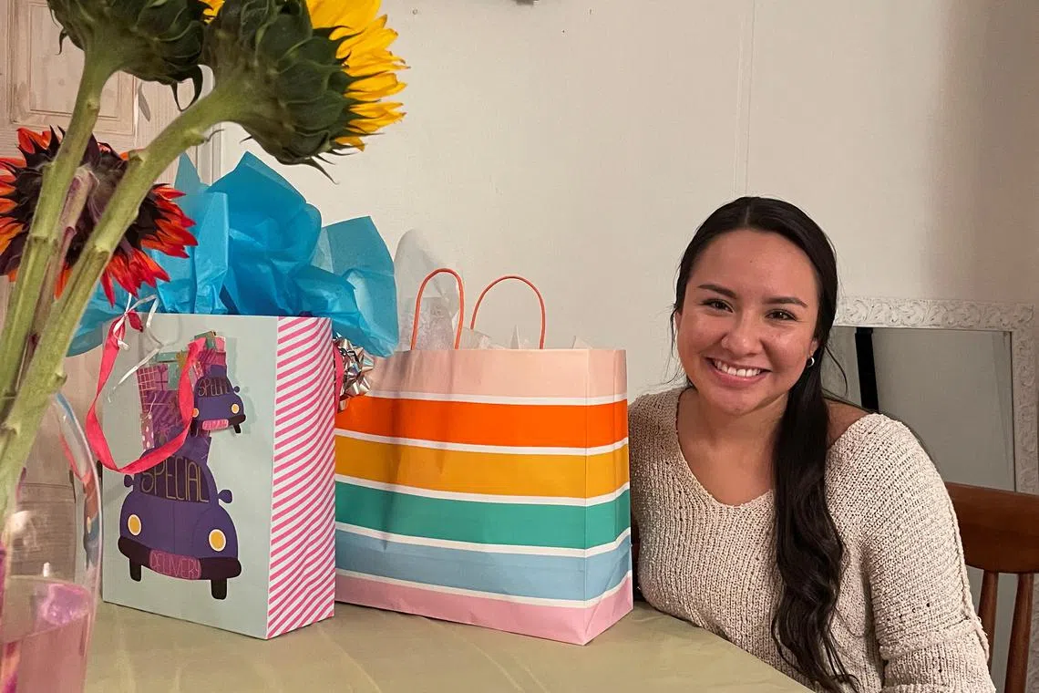 Giovanna Hernandez celebrates her 21st birthday at her home in Leeds, Alabama, U.S. September 27, 2022, in this picture obtained from social media. Dilan Hernandez/via REUTERS