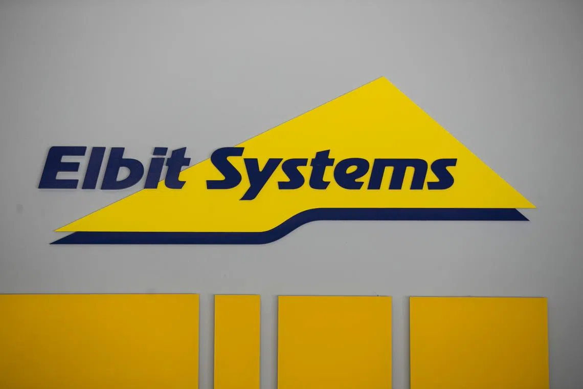FILE PHOTO: Logo of Israeli defence electronics firm Elbit Systems is seen at their offices in Haifa, Israel February 26, 2017. Picture taken February 26, 2017. REUTERS/Baz Ratner/File Photo