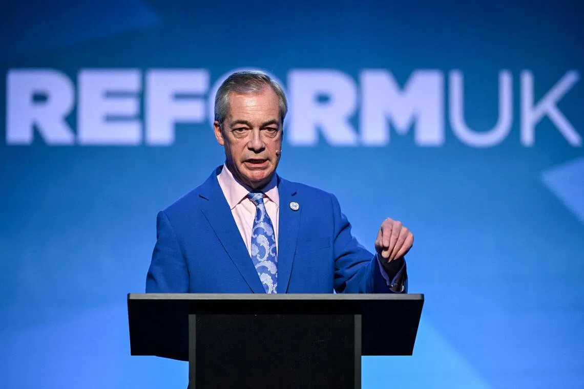 Britain's Reform UK leader Nigel Farage has been caught in a bind over the conflict, which was catalysed by strikes against Iran by the US and Israel. 