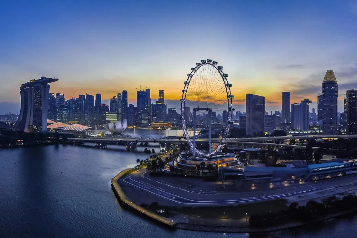 Marina Bay skyline could see bolder night light-ups as URA explores easing ...