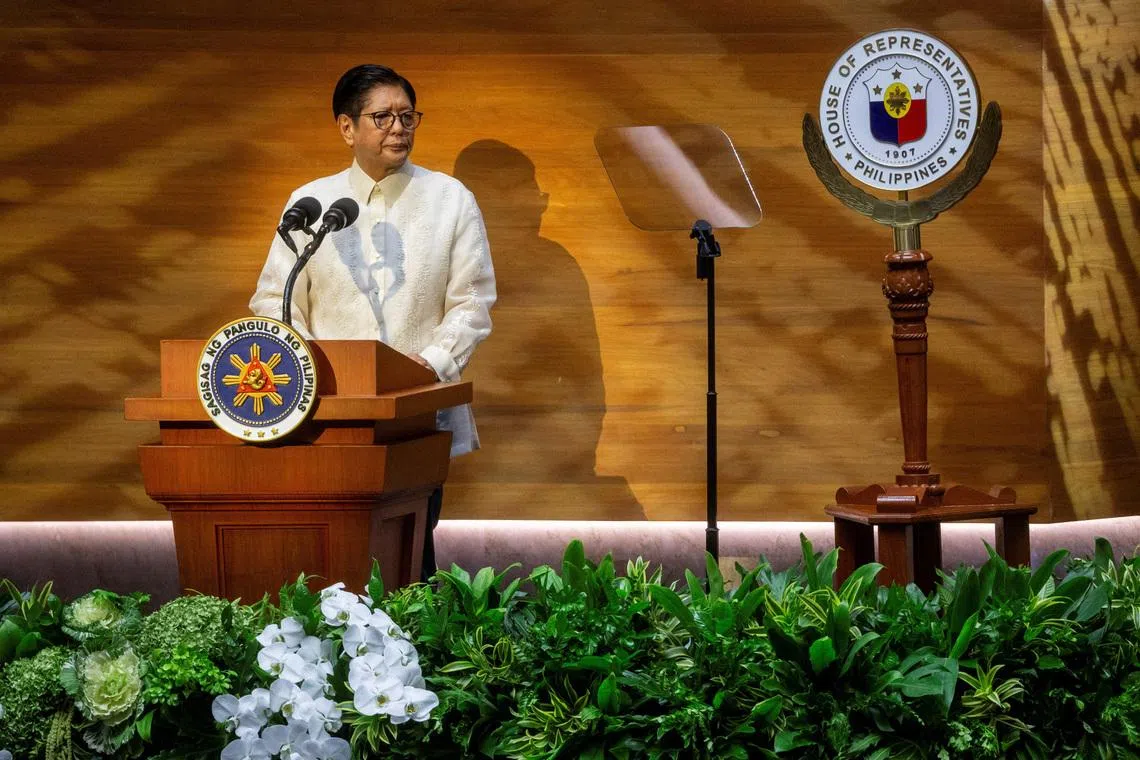 Philippines' Marcos puts anti-graft campaign at centre of address to Congress