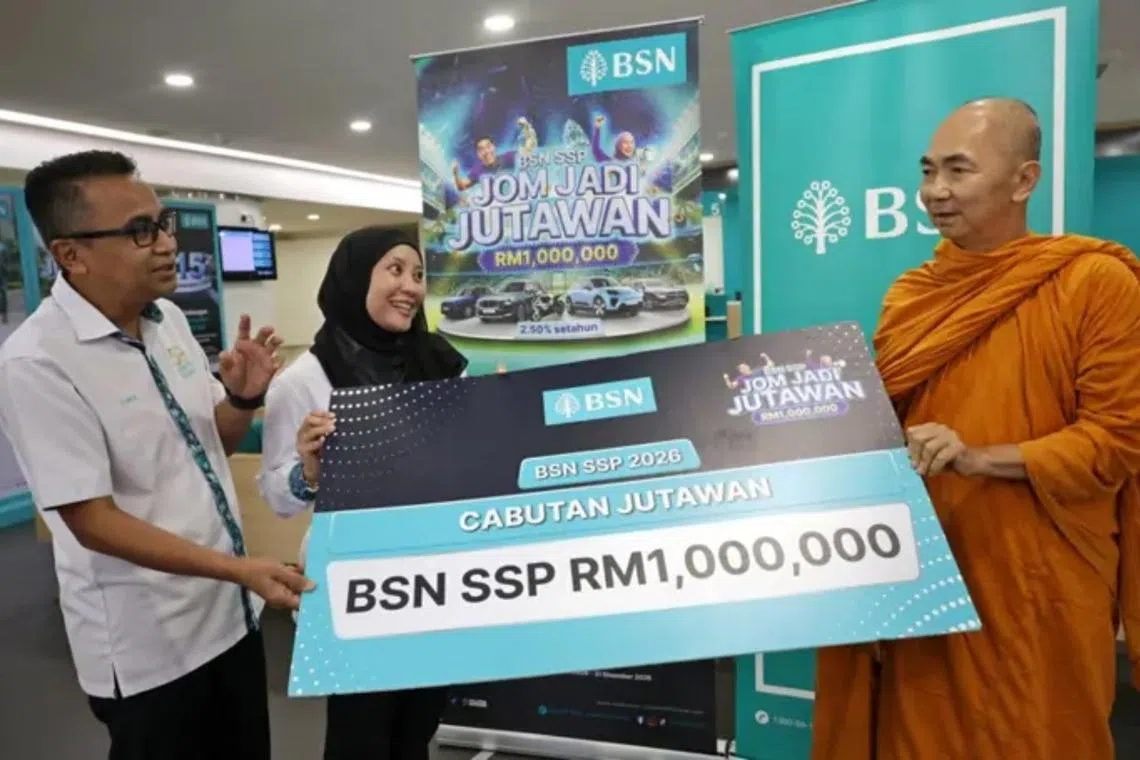 Malaysian monk wins $312,000 through bank’s lucky draw campaign