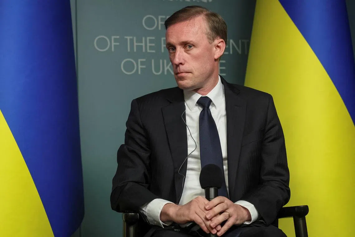 US National Security Advisor Jake Sullivan reportedly held talks with aides to Russian President Vladimir Putin over the conflict in Ukraine.