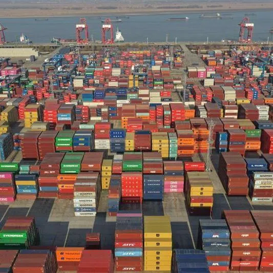 Containers at Longtan port in Nanjing in January offer a snapshot of the volume of Chinese exports  that resulted in over US$1 trillion in trade surplus in 2025. .