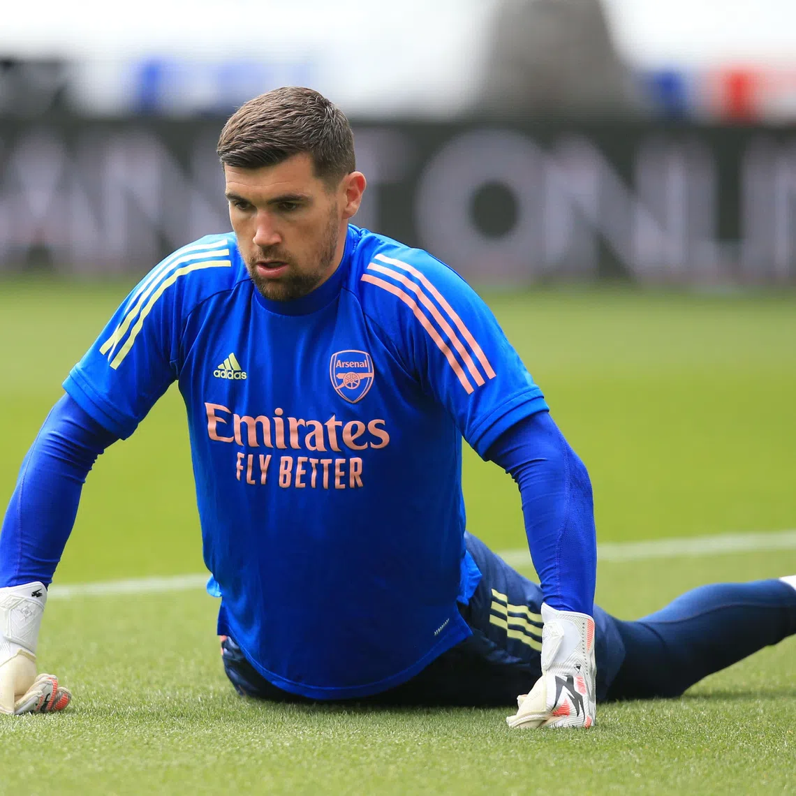 Soccer Football - Premier League - Newcastle United v Arsenal - St James' Park, Newcastle, Britain - May 2, 2021 Arsenal's Mat Ryan during the warm up before the match Pool via REUTERS/Lindsey Parnaby