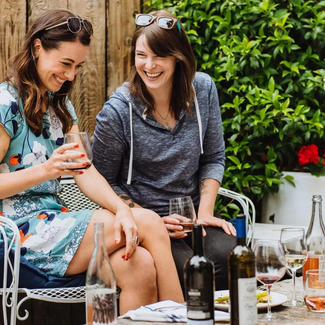 Kelly McCain, seated left, lent her best friend, Kate Williams, US$10,000 without a formal agreement. 