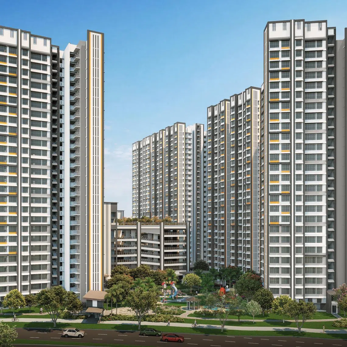 Sembawang Portico, one of the projects in the Sembawang North neighbourhood, will have a wait of two years and seven months.