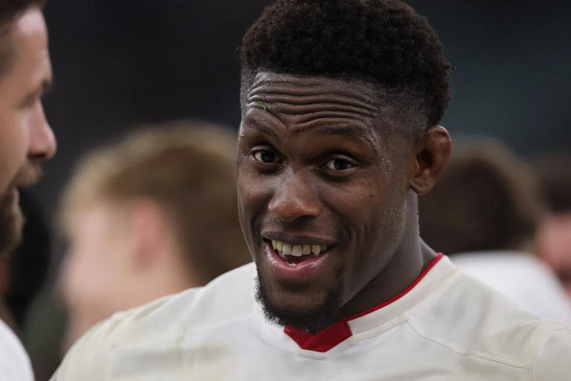 Rugby Union - Autumn Internationals - England v New Zealand - Allianz Stadium, Twickenham, London, Britain - November 15, 2025 England's Maro Itoje celebrates after the match REUTERS/Paul Childs