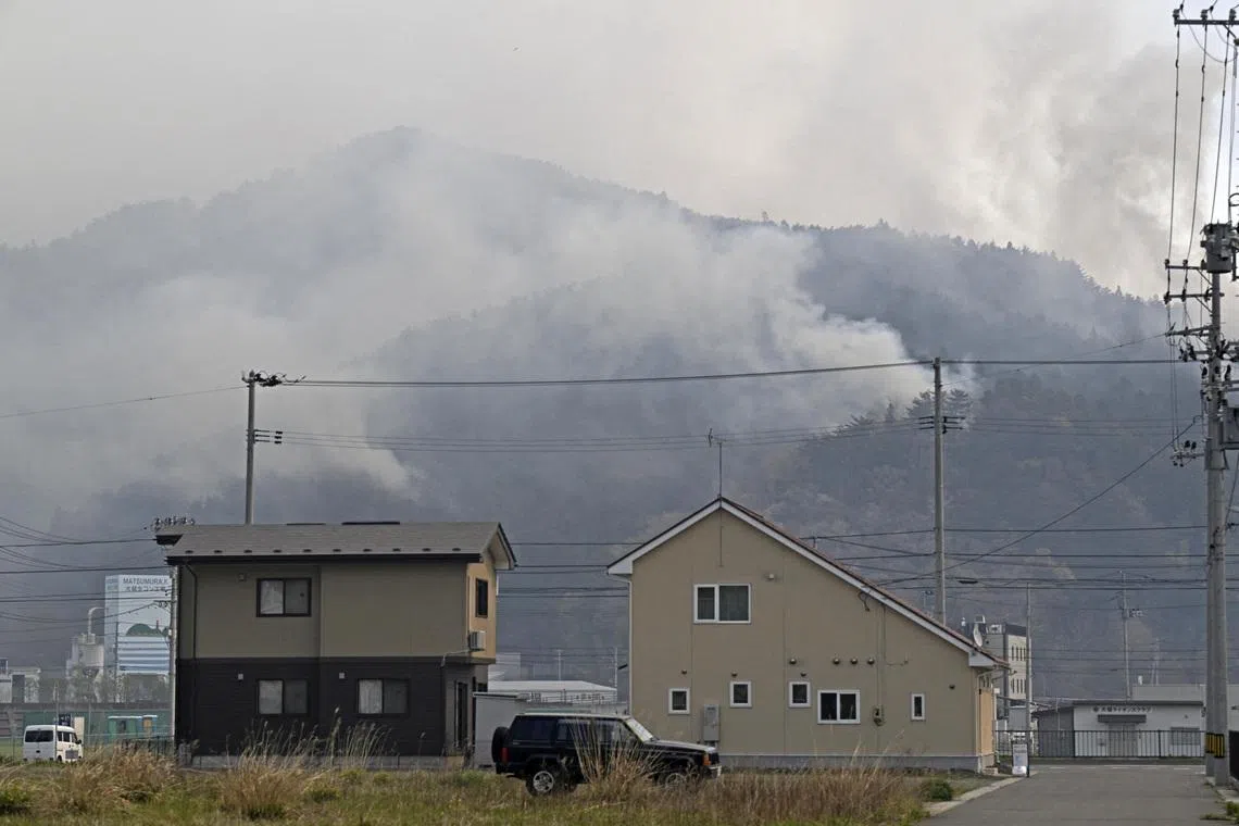 Northern Japan wildfires prompt mass evacuations as flames spread