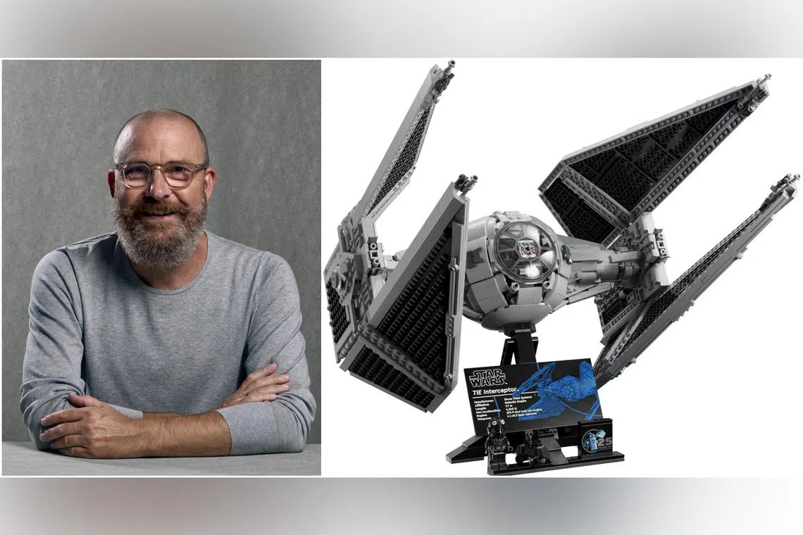 Mr Jens Kronvold Frederiksen is the creative director and leader of the design team for Lego Star Wars. The new Lego Star Wars sets include an authentic replica of the TIE Interceptor featured in Return Of The Jedi (1983).